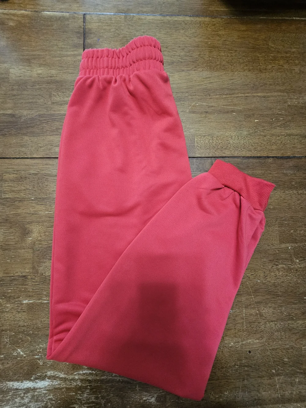 Kids Red Jogger Bottoms - Comfortable Elastic Waist